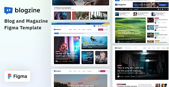 Blogzine - Blog & Magazine Figma Template