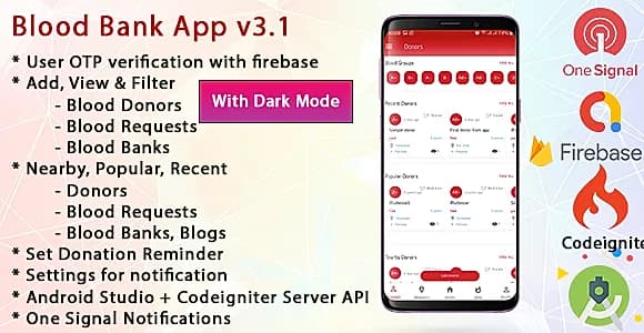 Blood Bank App With Admin Panel & Material Design v3.3.1