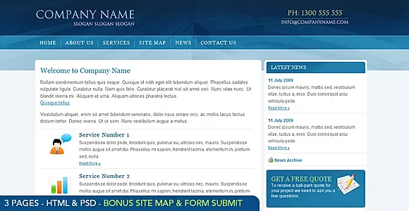 Blue Business -  HTML