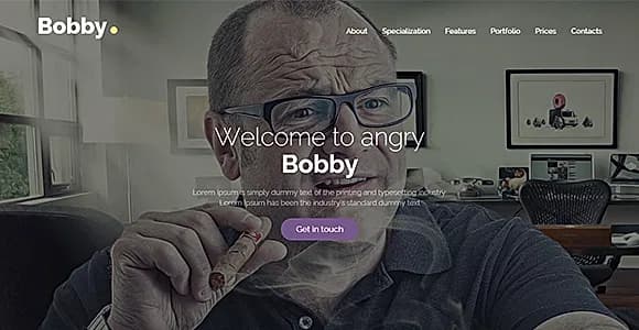 Bobby - Creative Service Landing Page