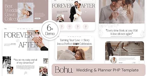 Bohu – Wedding & Wedding Planner PHP Template
