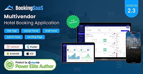 BookingSaaS - Complete MultiVendor Hotel Booking Application SAAS