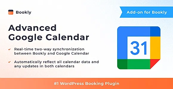 Bookly Advanced Google Calendar (Add-on) WordPress Plugin