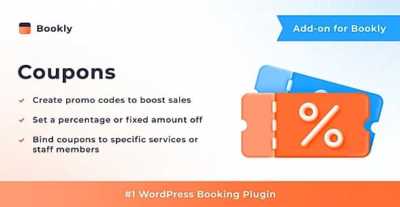 Bookly Coupons (Add-on) WordPress Plugin