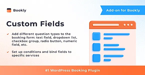 Bookly Custom Fields (Add-on) WordPress Plugin