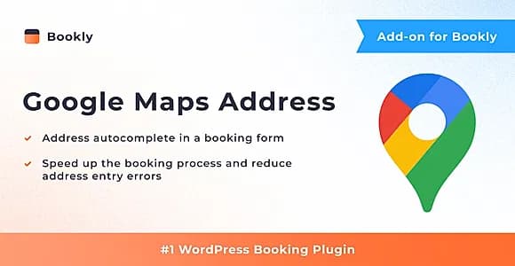 Bookly Google Maps Address (Add-on) WordPress Plugin