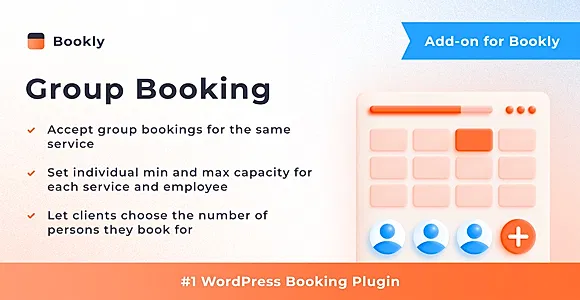 Bookly Group Booking (Add-on) WordPress Plugin