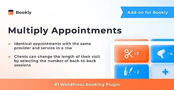 Bookly Multiply Appointments (Add-on) WordPress Plugin