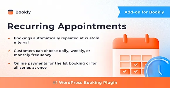 Bookly Recurring Appointments (Add-on) WordPress Plugin