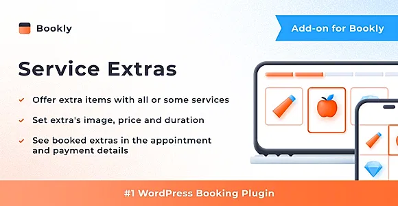 Bookly Service Extras (Add-on) WordPress Plugin