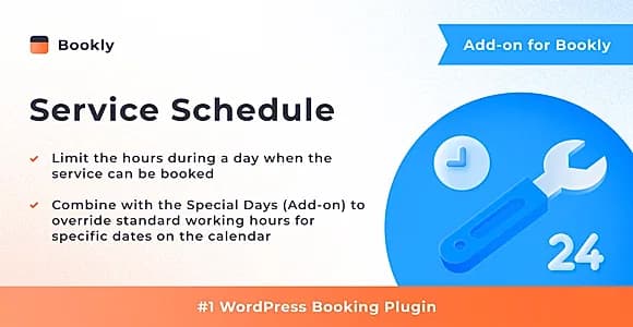 Bookly Service Schedule (Add-on) WordPress Plugin