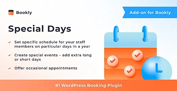 Bookly Special Days (Add-on) WordPress Plugin