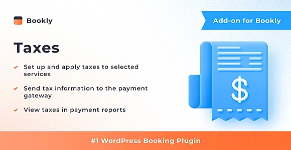 Bookly Taxes (Add-on) WordPress Plugin