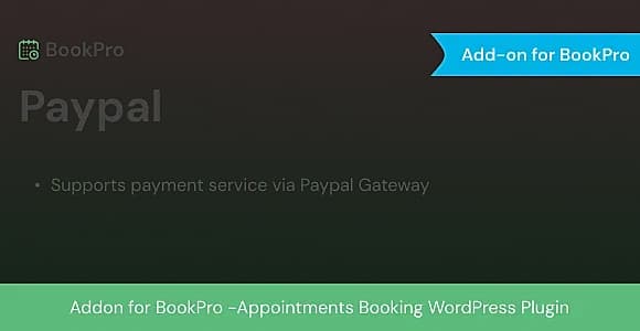 BookPro - Paypal WordPress Plugin