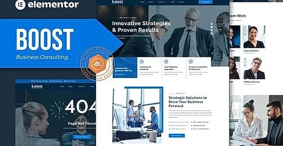 Boost - Business Consulting Elementor Template Kit
