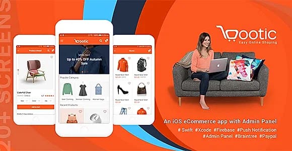 Bootic - An iOS eCommerce app with admin panel