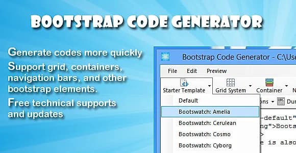 Bootstrap Code Generator
