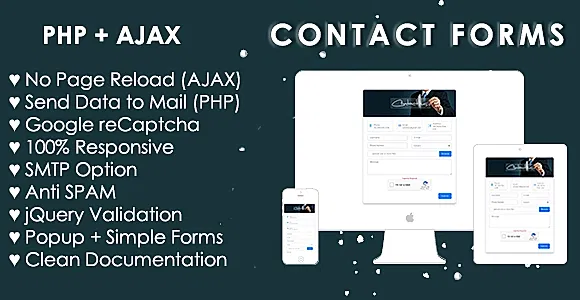 Bootstrap 4 Contact Form (AJAX+PHP)