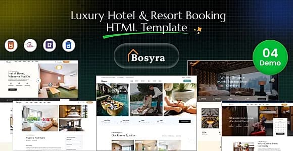 Bosyra – Luxury Hotel & Resort Booking HTML Template