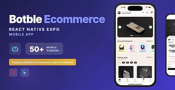 Botble Ecommerce - React Native Mobile Expo App for Botble E-commerce Websites