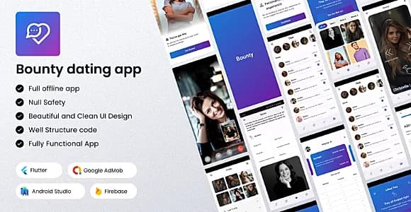 Bounty - Dating app UI Template | Flutter Dating app