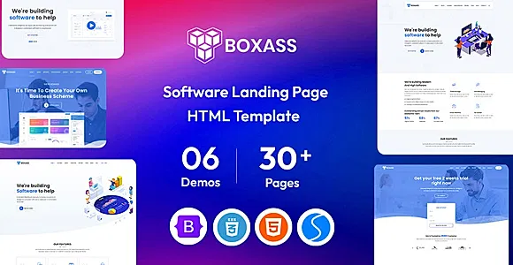 Boxass - Startup Landing Page