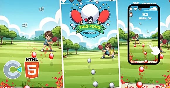 Boy Ping Pong - HTML5 (Source Code)