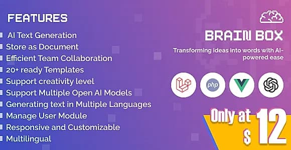 Brain Box - AI Writing Assistant and Content Creator