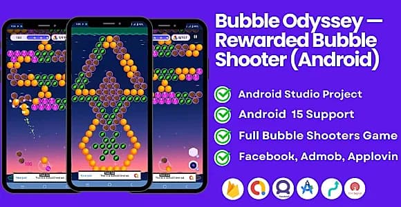 Bubble Odyssey — Rewarded Bubble Shooter (Android)