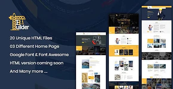 Builder Pro || Construction Bootstrap4 Template