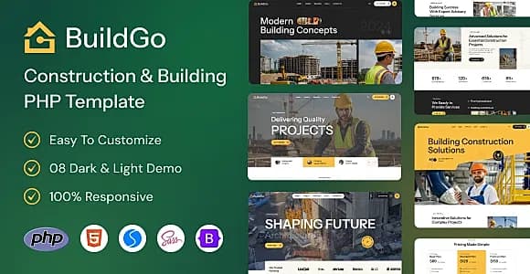 BuildGo - Construction & Building PHP Template
