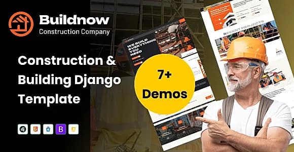 Buildnow – Construction & Building Django Template