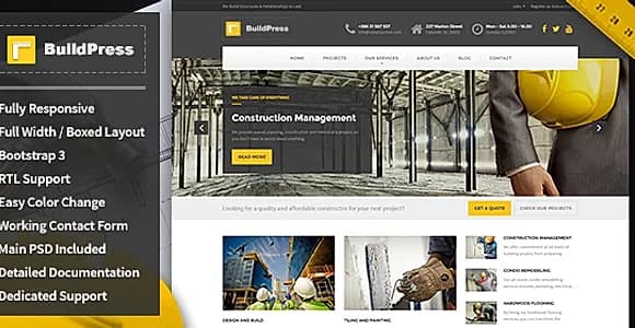 BuildPress - Construction Business HTML Template
