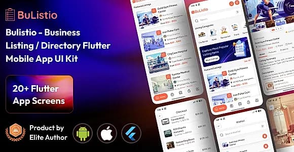 Bulistio - Multivendor Business Listings / Directory Flutter UI Kit
