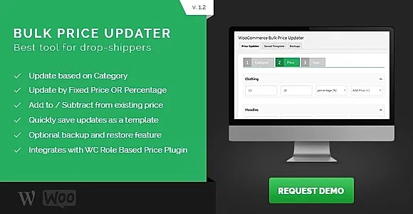 Bulk Price Updater For WooCommerce WordPress Plugin