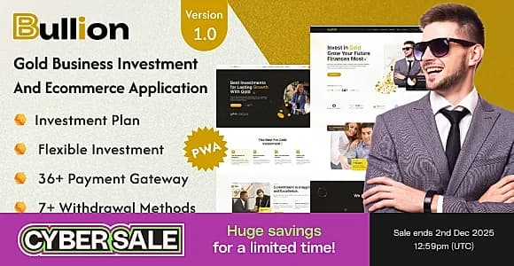 Bullion - Gold HYIP Investment And Ecommerce Application