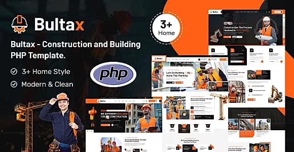 Bultax – Construction and Building PHP Template