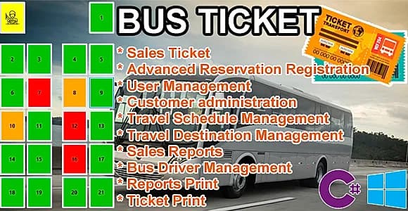 Bus Ticket - MySQL C# Advanced Seat Reservation Management