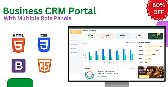 Business CRM portal template