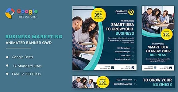 Business Direction Animated Banner Google Web Designer