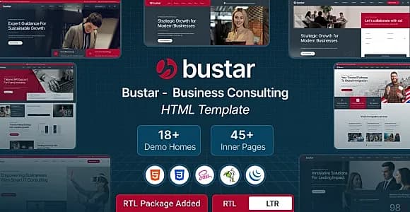 Bustar – Business Consulting HTML Template