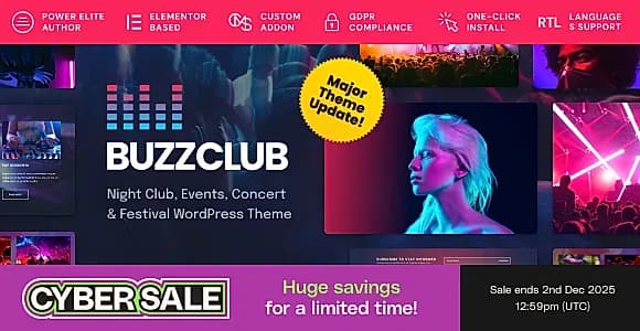 BuzzClub WordPress Theme