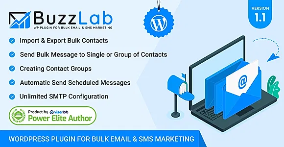 Buzzlab - Bulk Email And SMS Marketing WordPress Plugin