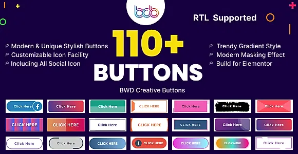 BWD Creative Buttons WordPress Plugin