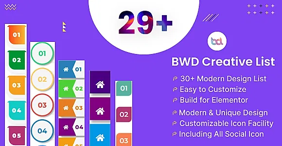 BWD Creative List WordPress Plugin