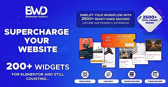 BWD Elementor Addons Pro WordPress Plugin