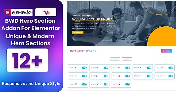 BWD Hero Section WordPress Plugin