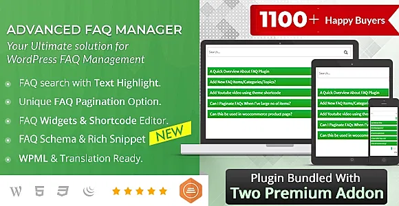 BWL Advanced FAQ Manager WordPress Plugin