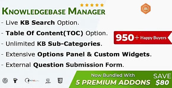 BWL Knowledge Base Manager WordPress Plugin