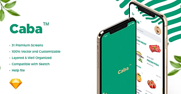 Caba - Grocery Mobile App UI Kit